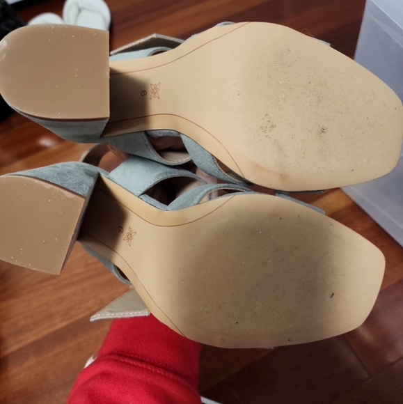 Bcbgeneration Block Heels Dusty Pale Blue - Picture 5 of 5